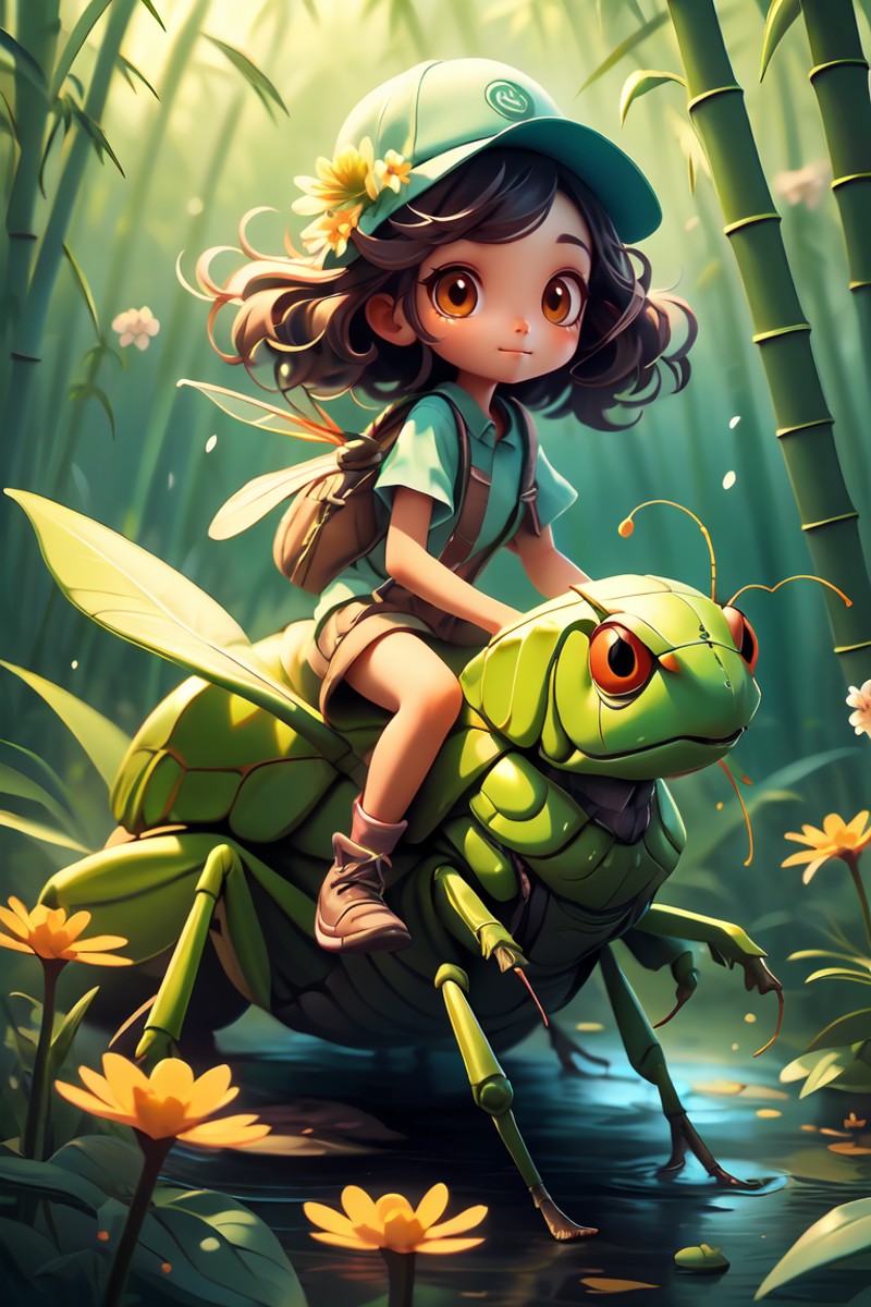 394992-608700653-(masterpiece_1.2), (best quality_1.3), highres, ultradetailed, vibrant colors, 1girl, _lora_riding_a_0.7_, riding on a grasshopp.png